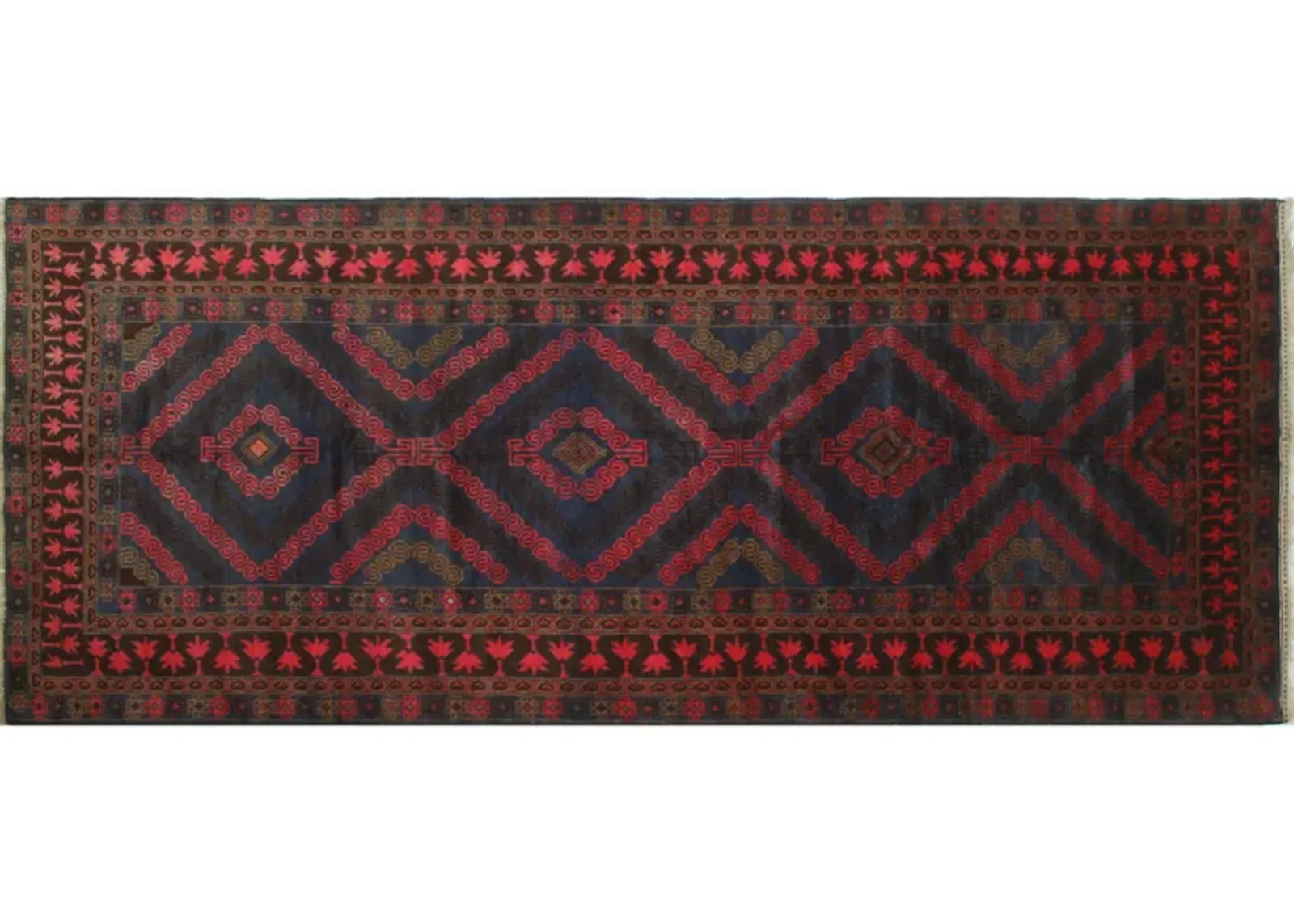 Balochi Runner - 5'2 x 12'5 - Noori Rug - Blue - Blue