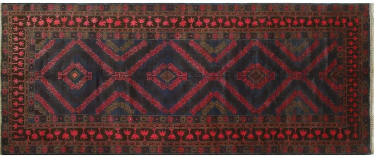 Balochi Runner - 5'2 x 12'5 - Noori Rug - Blue - Blue