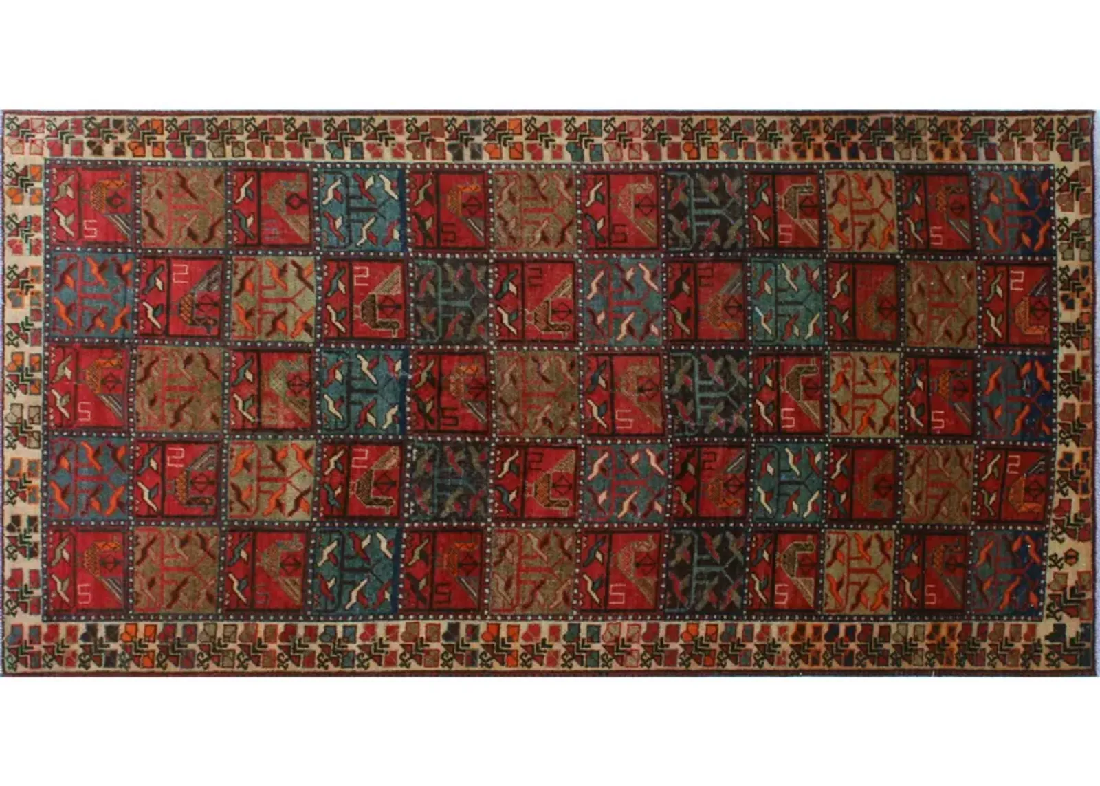 Balochi Runner - 4'9 x 9'1 - Noori Rug - Red - Red