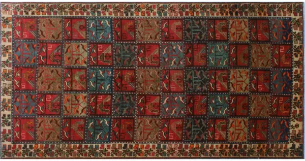 Balochi Runner - 4'9 x 9'1 - Noori Rug - Red - Red
