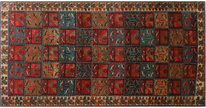 Balochi Runner - 4'9 x 9'1 - Noori Rug - Red - Red