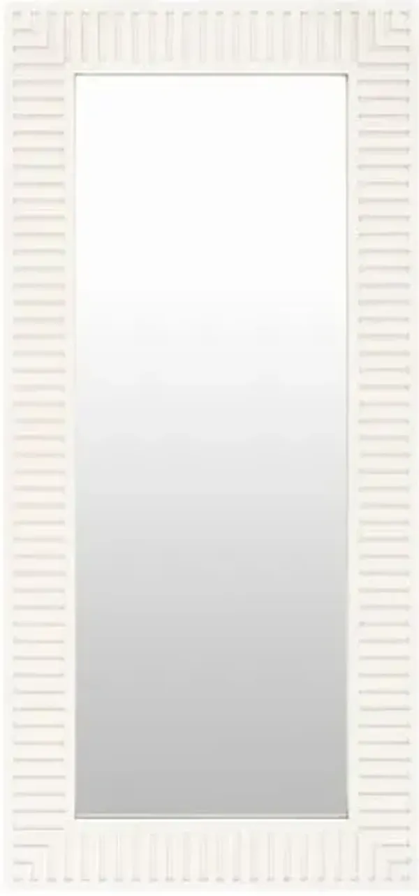 Luann Floor Mirror - White