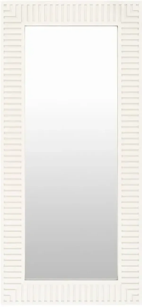 Luann Floor Mirror, White