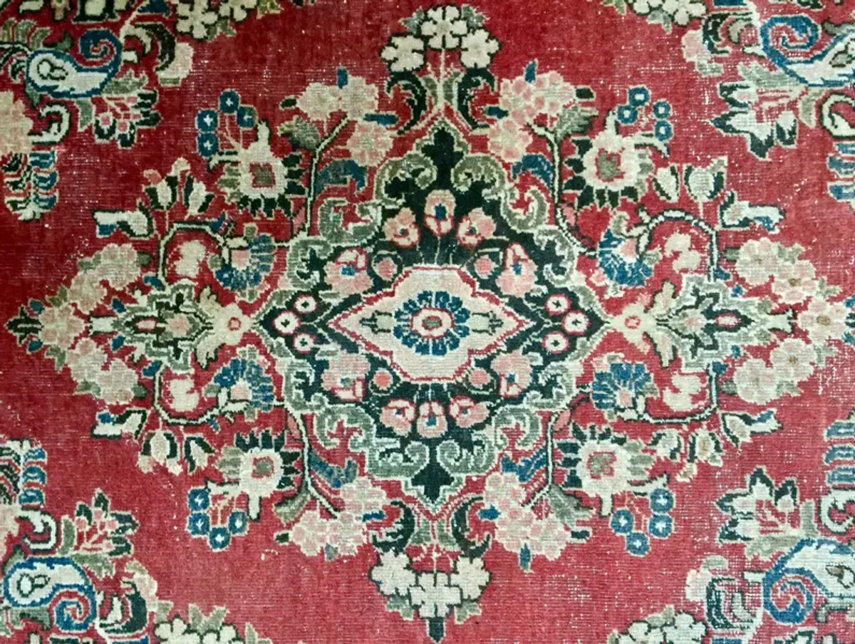 Oushak Rug - 6’5" x 4’5" - The Emporium Ltd. - Pink - Pink