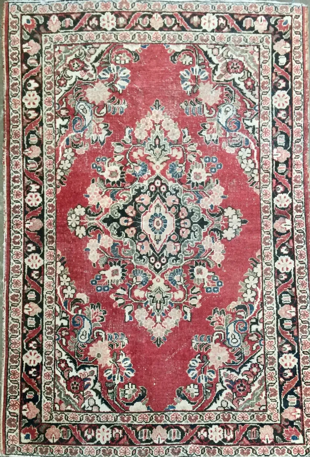 Oushak Rug - 6 5" x 4’5" - The Emporium Ltd. - Pink - Pink