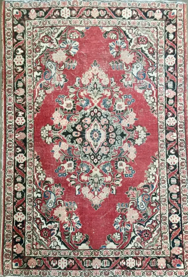 Oushak Rug - 6 5" x 4 5" - The Emporium Ltd. - Pink - Pink
