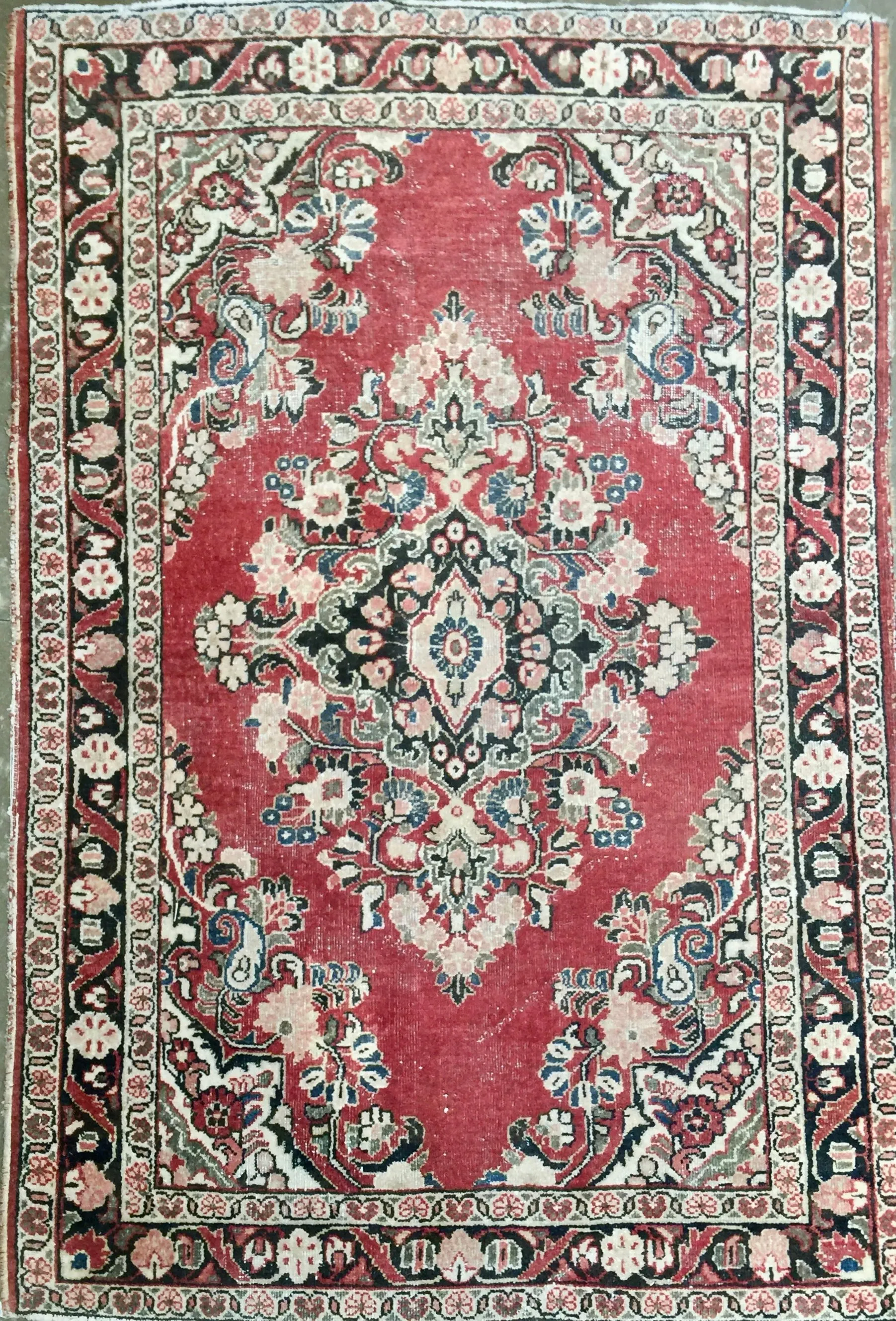 Oushak Rug - 6’5" x 4’5" - The Emporium Ltd. - Pink - Pink