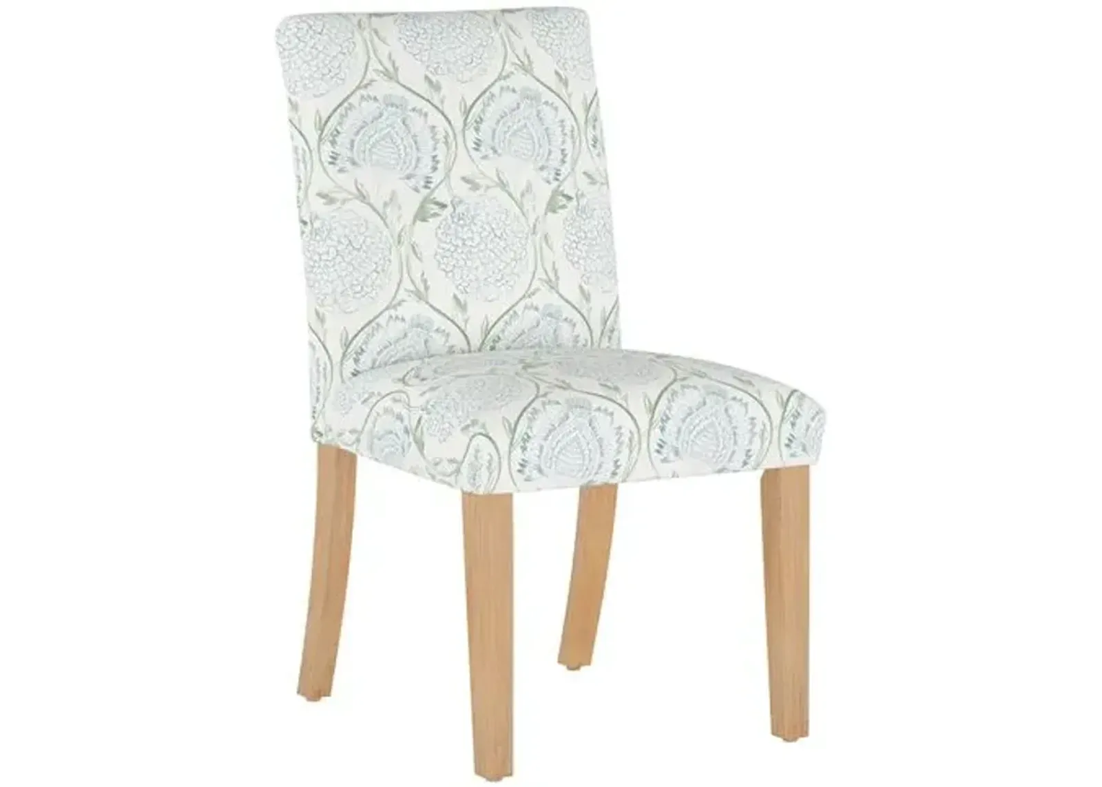 Shannon Side Chair - Ranjit Floral - Handcrafted - Green