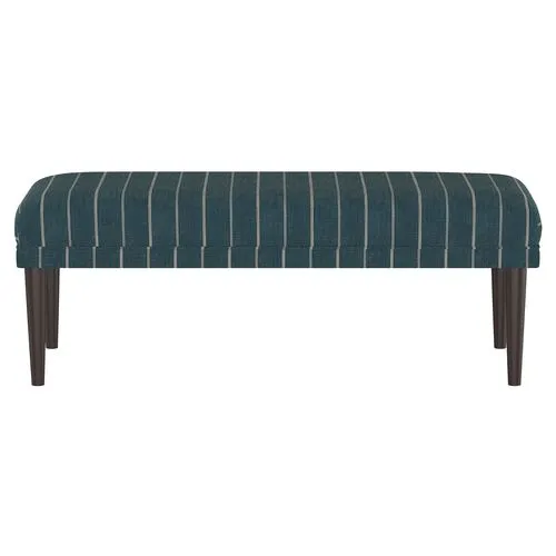 Colette Bench - Fritz Indigo - Handcrafted in the USA - Blue