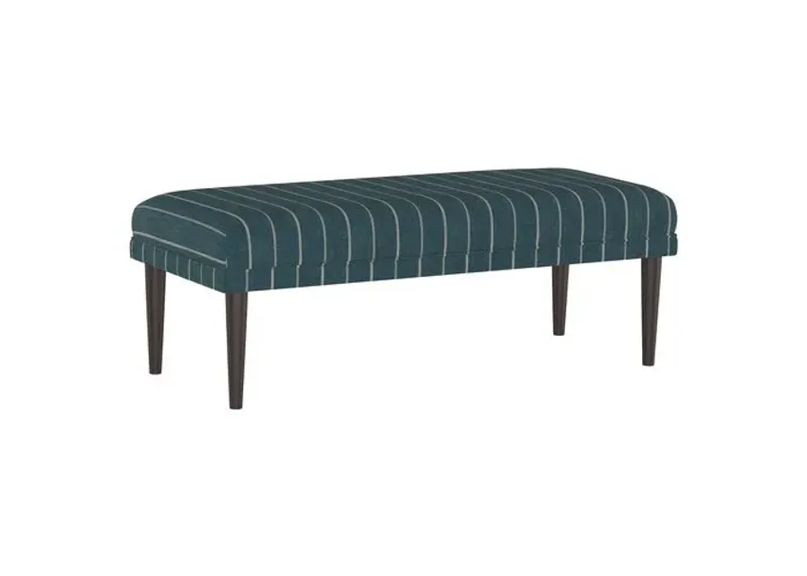 Colette Bench - Fritz Indigo - Handcrafted in the USA - Blue