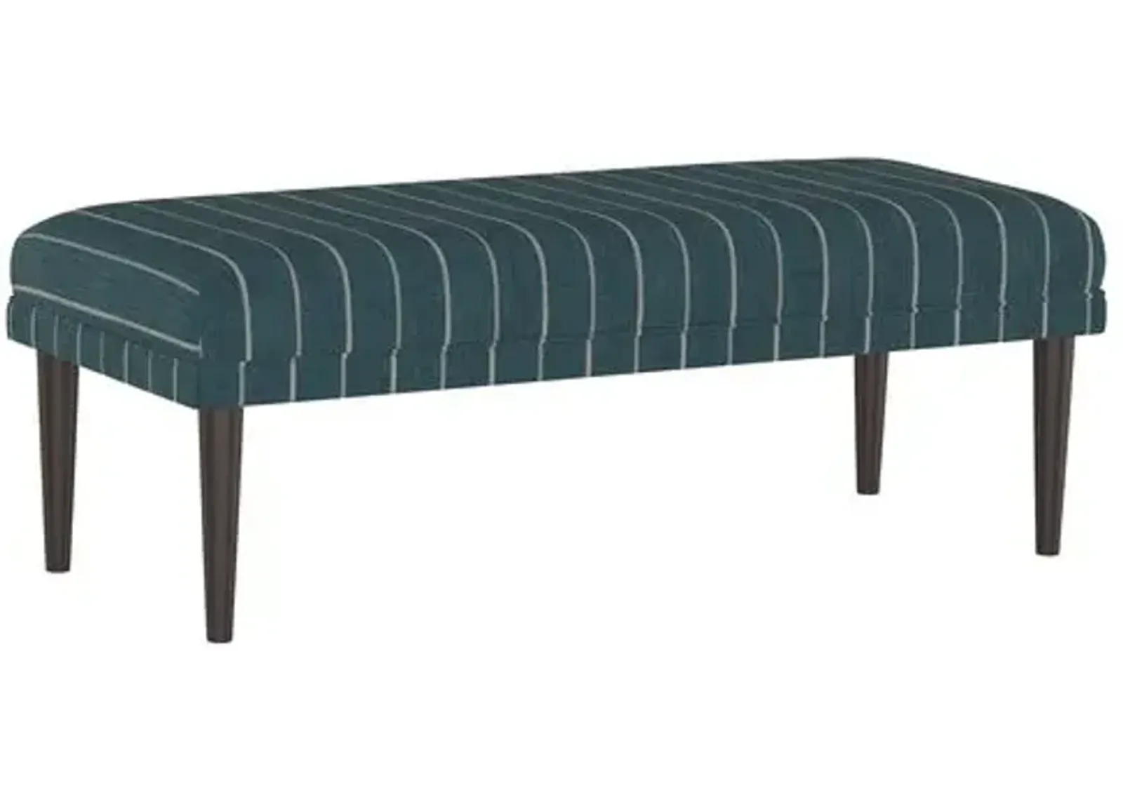 Colette Bench - Fritz Indigo - Handcrafted in the USA - Blue