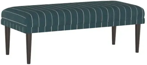 Colette Bench - Fritz Indigo - Handcrafted in the USA - Blue