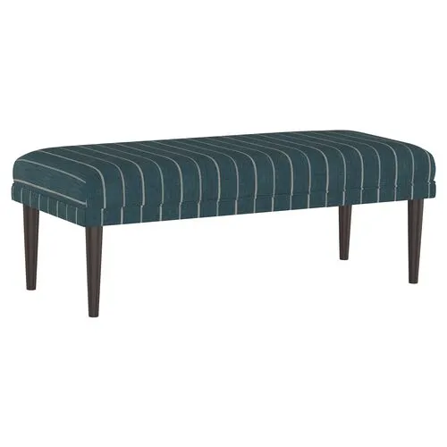 Colette Bench - Fritz Indigo - Handcrafted in the USA - Blue