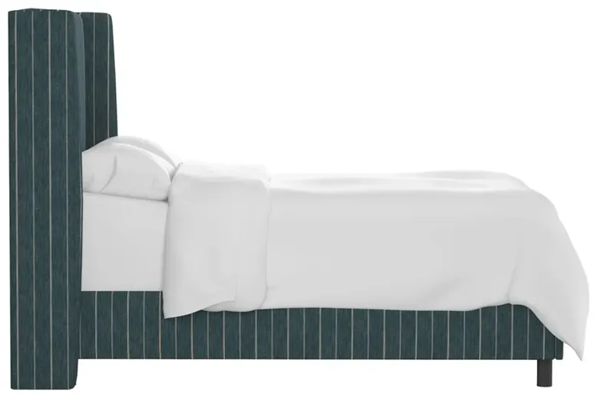 Kelly Wingback Bed, Fritz Indigo