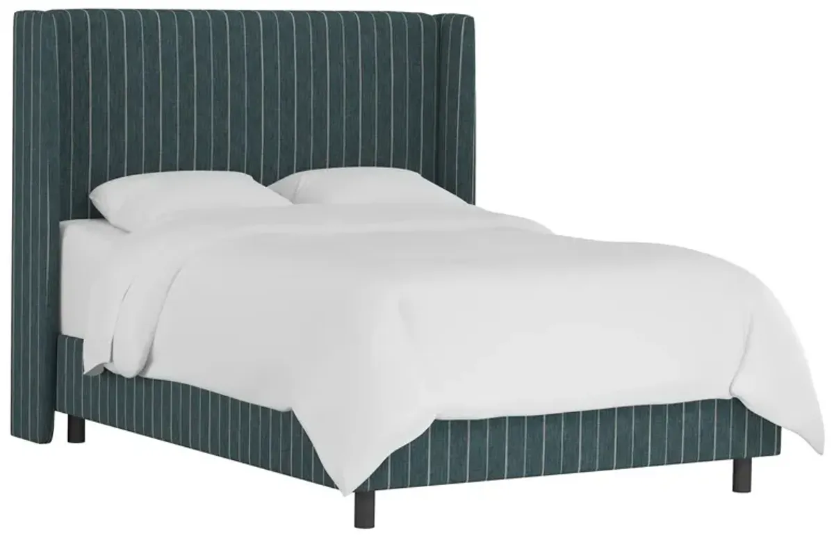 Kelly Wingback Bed, Fritz Indigo
