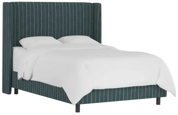 Kelly Wingback Bed, Fritz Indigo