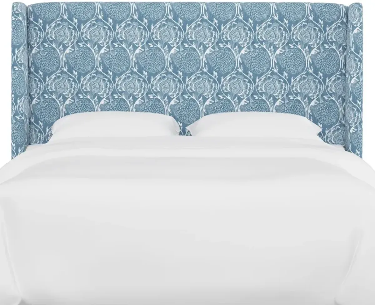 Kelly Wingback Headboard, Ranjit Floral