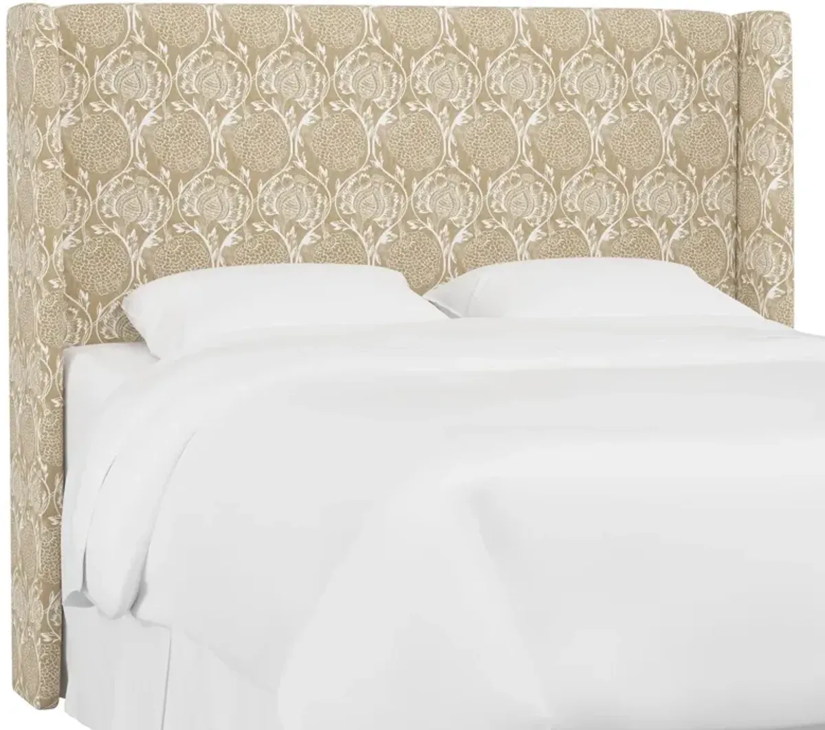 Kelly Wingback Headboard, Ranjit Floral