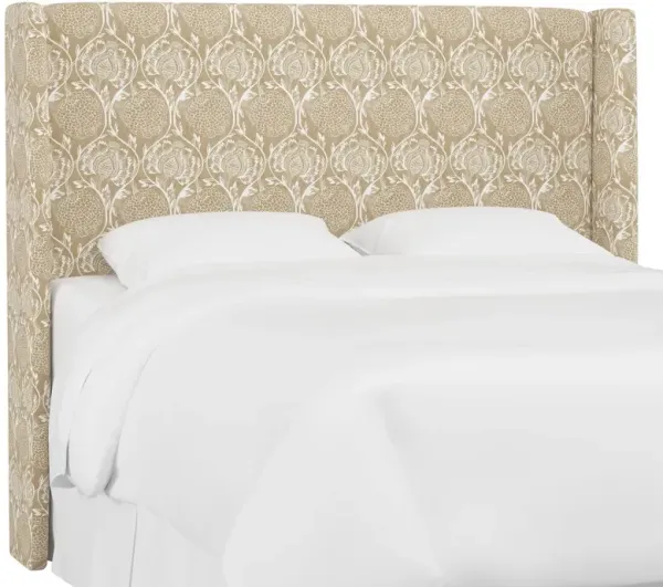 Kelly Wingback Headboard, Ranjit Floral