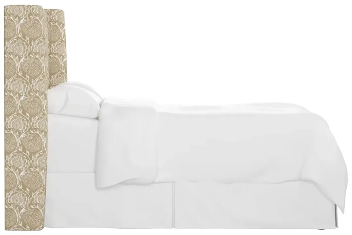 Kelly Wingback Headboard, Ranjit Floral