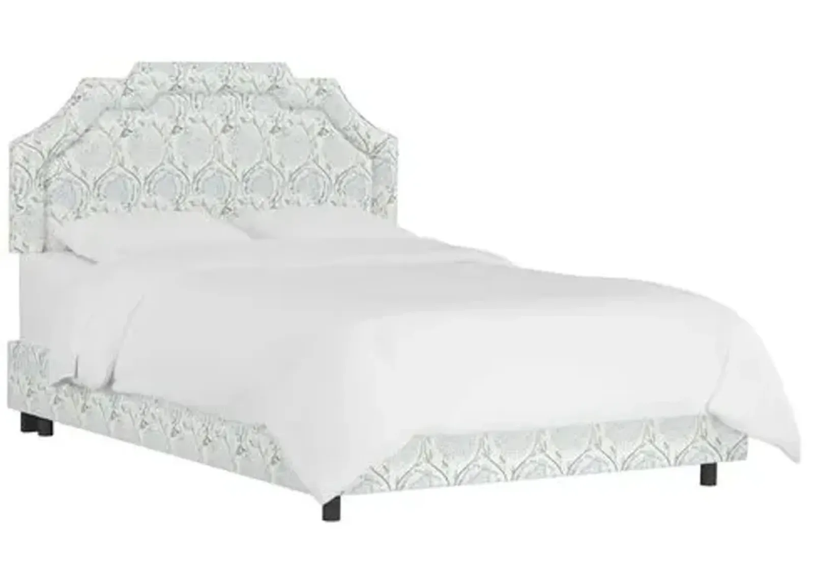 Lola Bed - Ranjit Floral - Handcrafted - Green