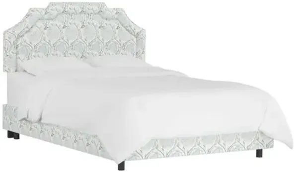 Lola Bed - Ranjit Floral - Handcrafted - Green