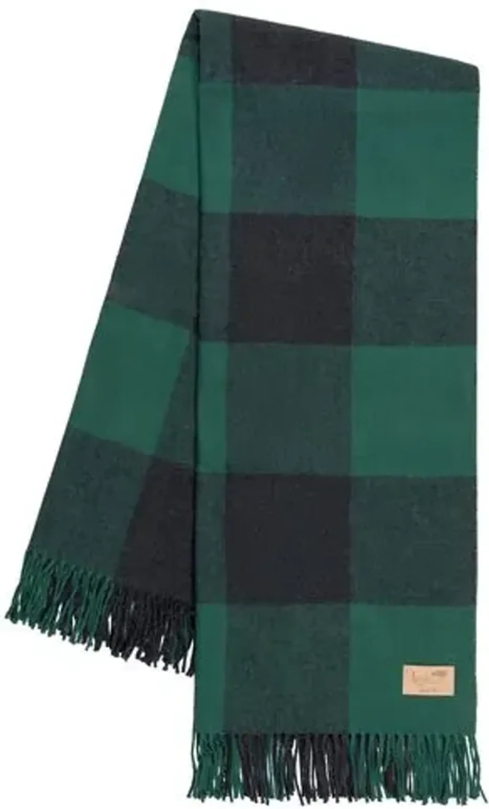 Buffalo Check Throw - Lands Downunder - Green, Fringed