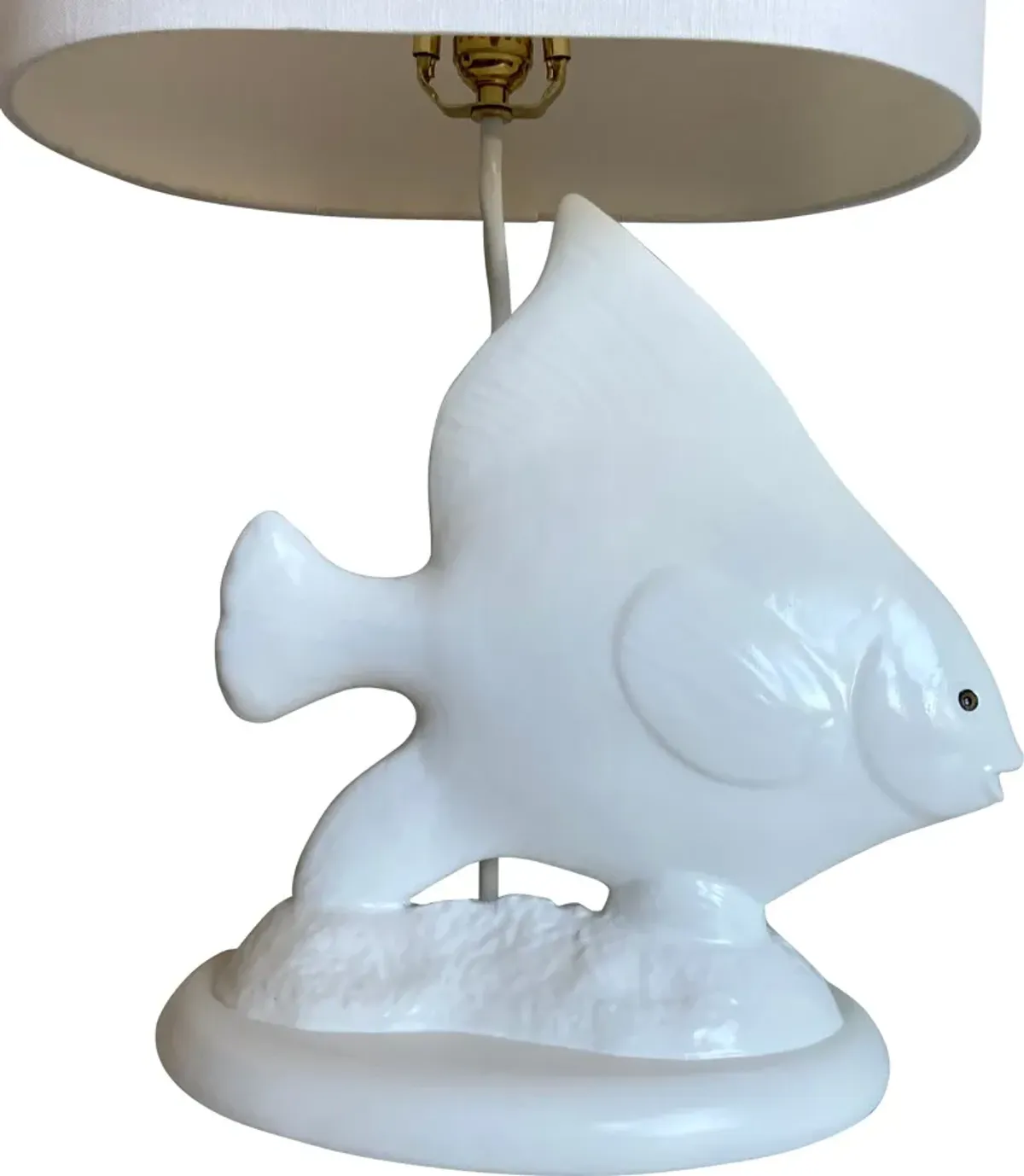 Angel Fish Lamp with Shade - C the Light Interiors - White