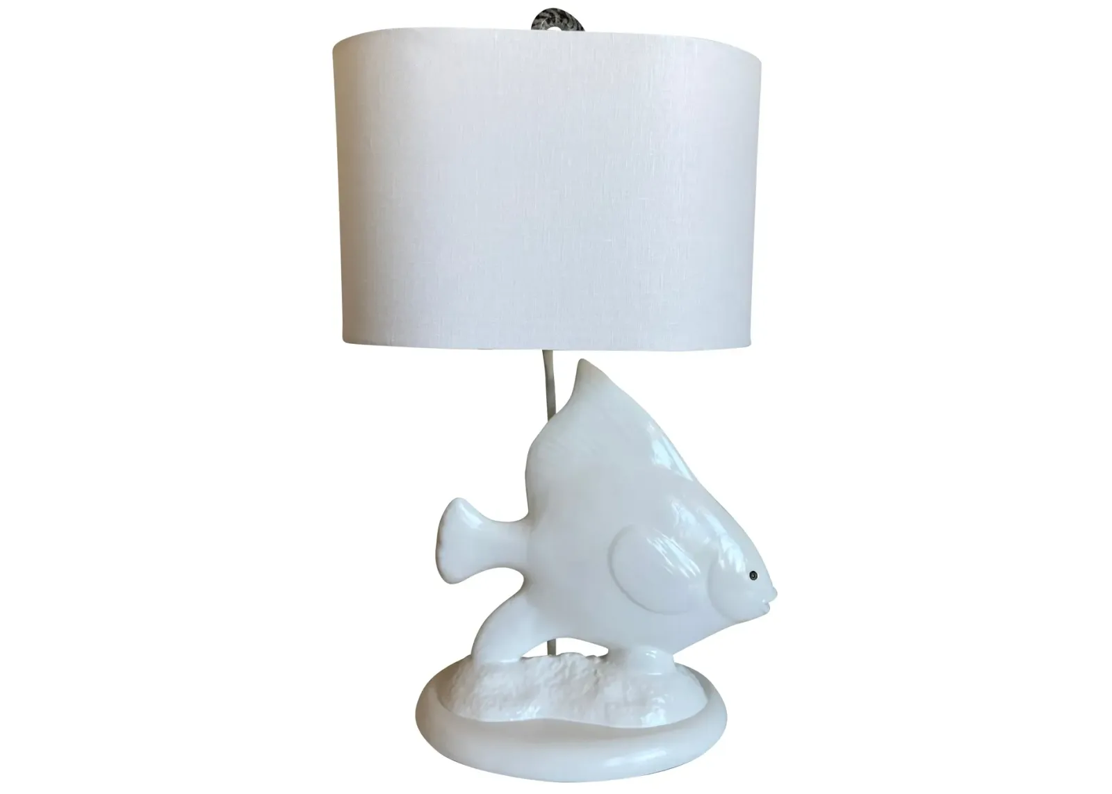 Angel Fish Lamp with Shade - C the Light Interiors - White