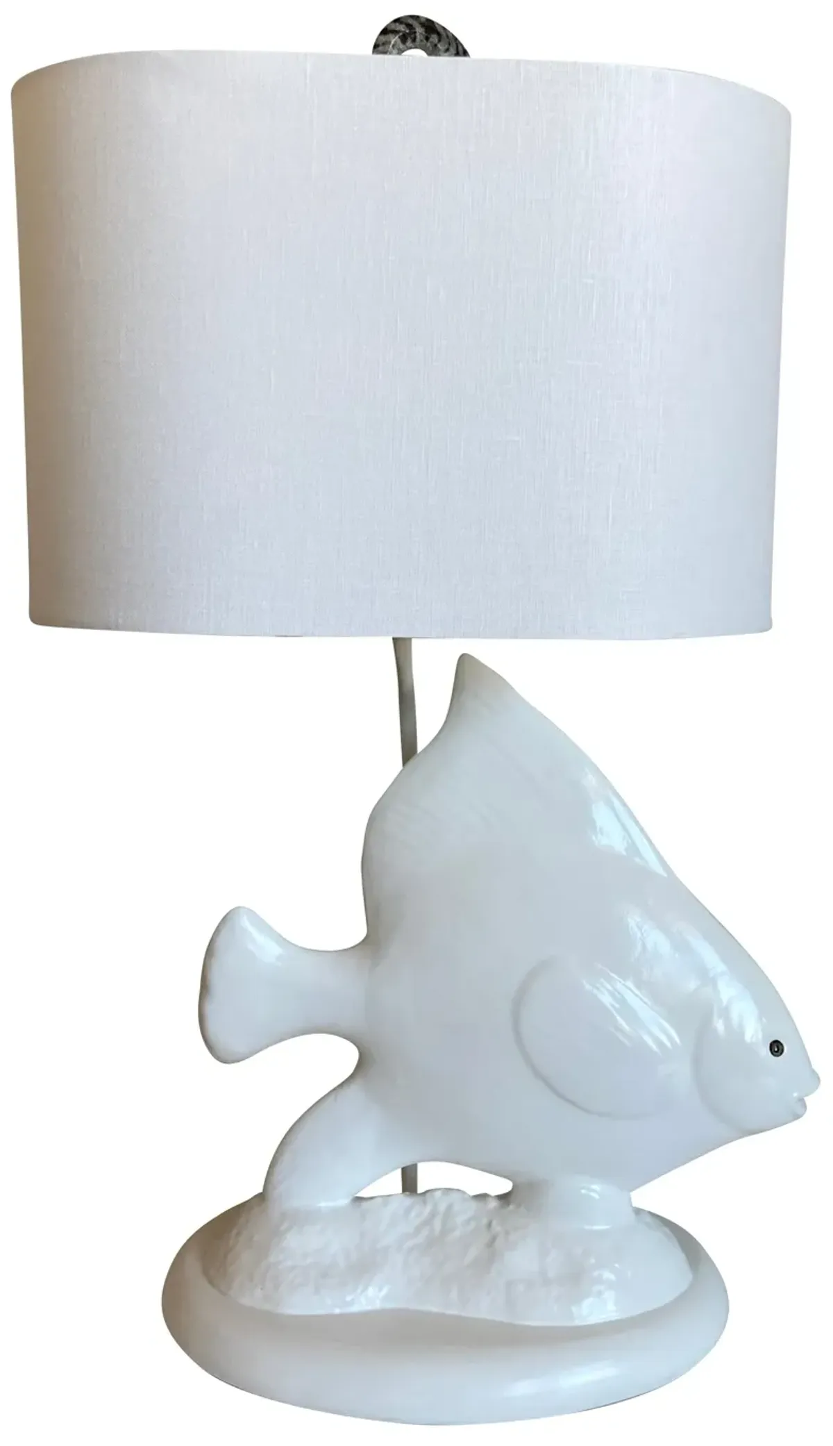 Angel Fish Lamp with Shade - C the Light Interiors - White