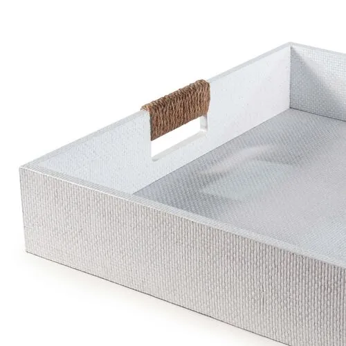 Logia Square Tray - White - Regina Andrew