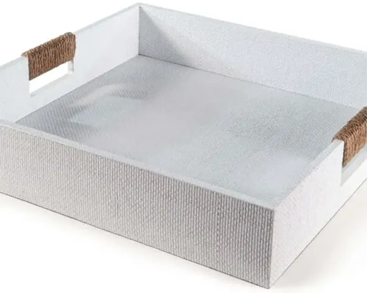 Logia Square Tray - White - Regina Andrew