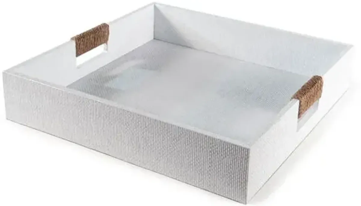 Logia Square Tray - White - Regina Andrew