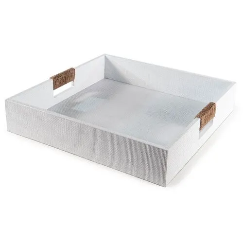 Logia Square Tray - White - Regina Andrew