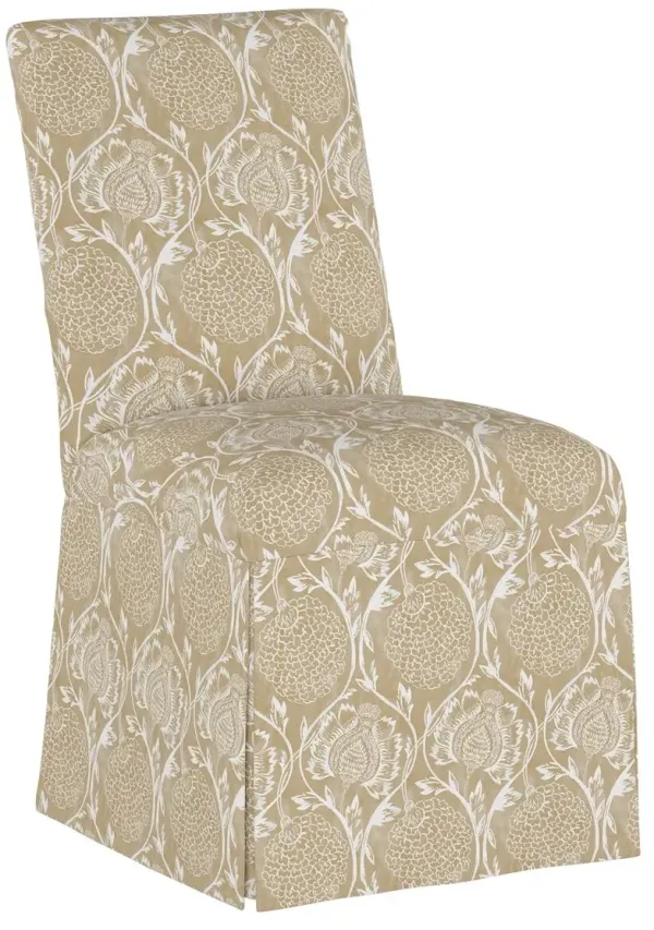 Owen Skirted Slipcover Side Chair, Ranjit Floral