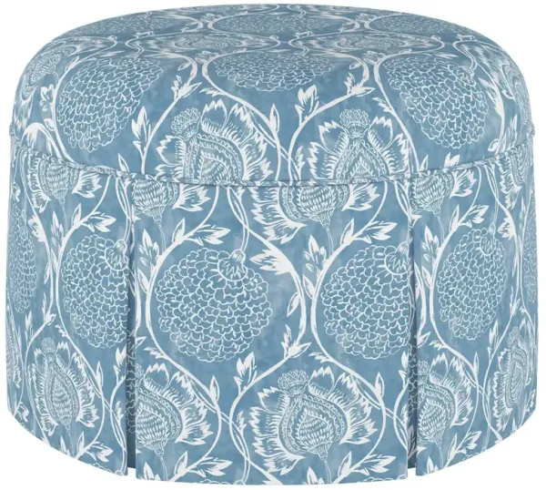 Liza Skirted Ottoman, Ranjit Floral
