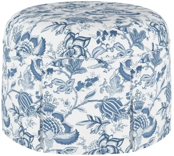 Liza Skirted Ottoman, Prairie Floral