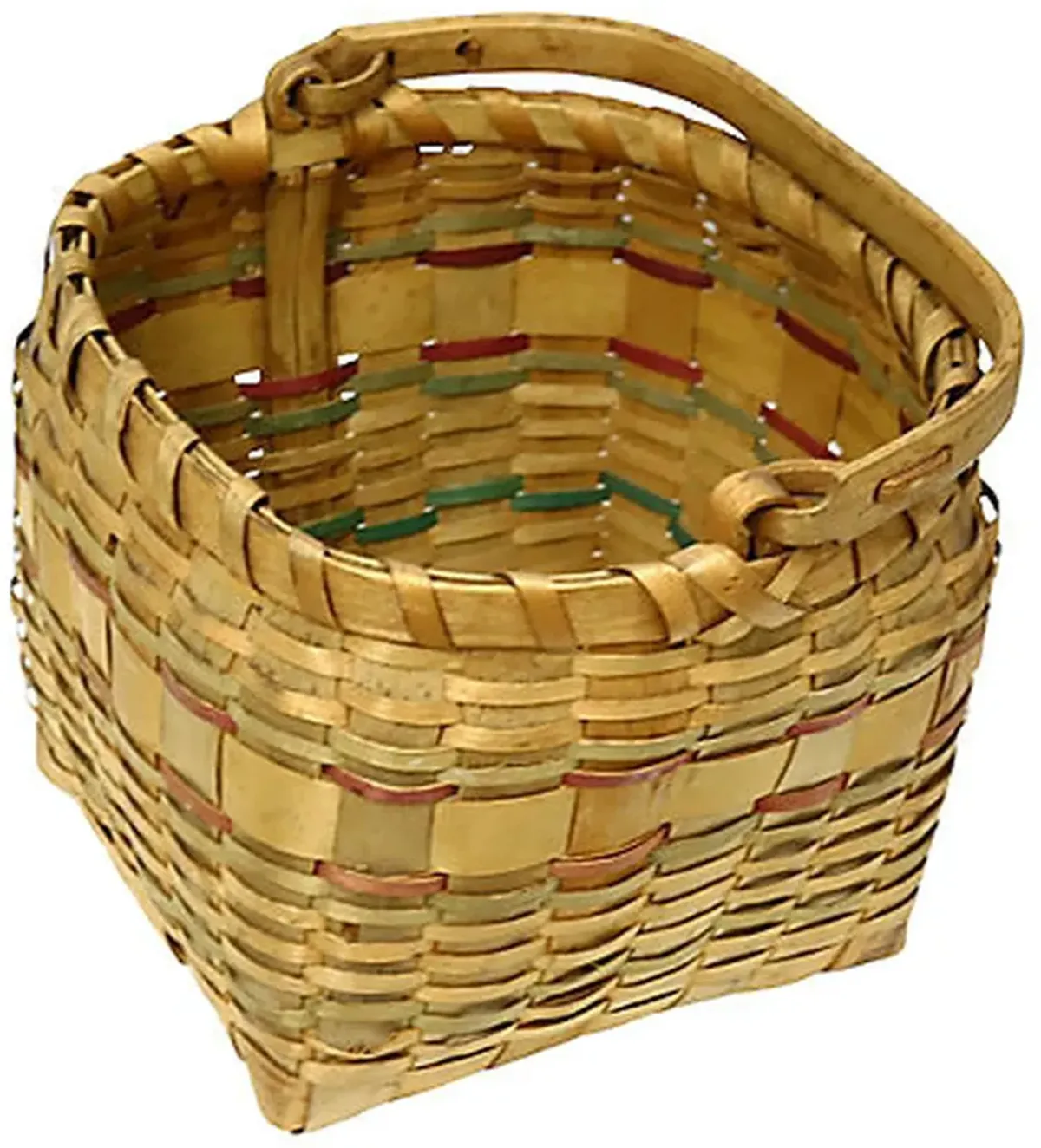 Maine Indigenous Swing-Handle Basket - New England Mercantile - Brown