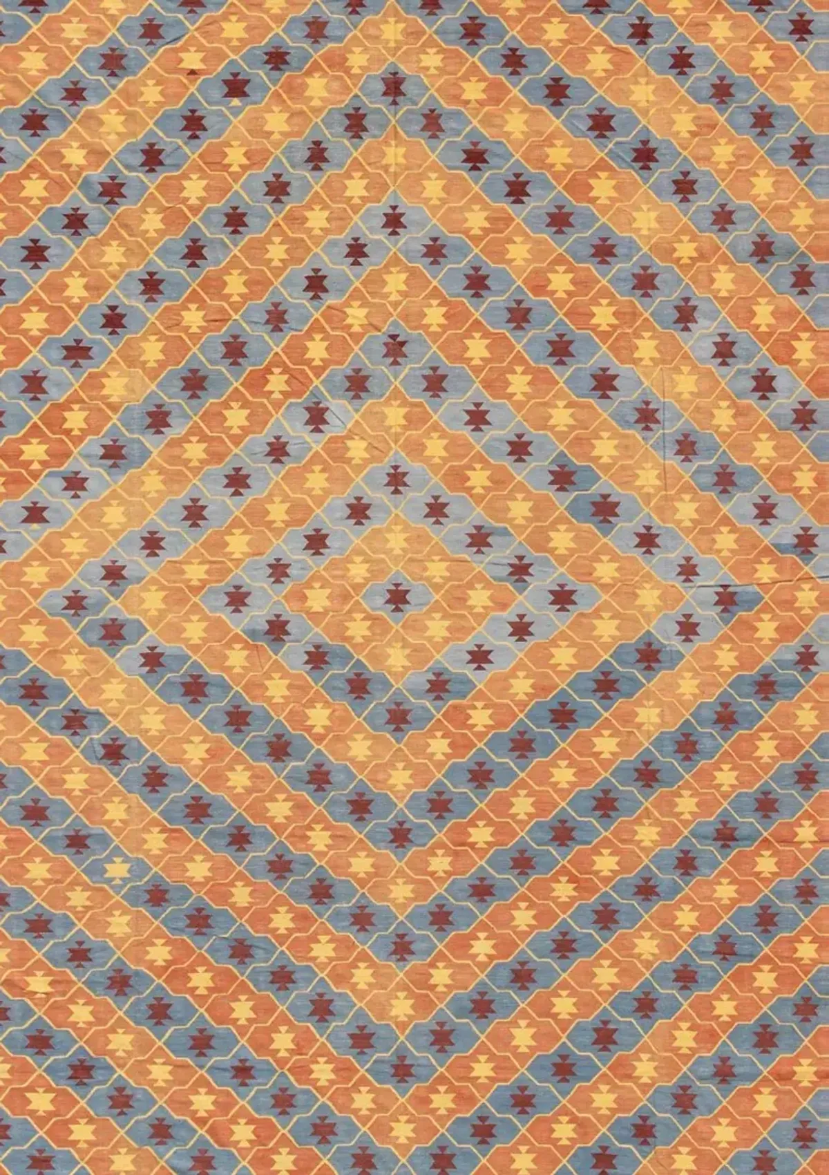 Cotton Dhurrie - 12' x 15'8" - Keivan Woven Arts - Orange