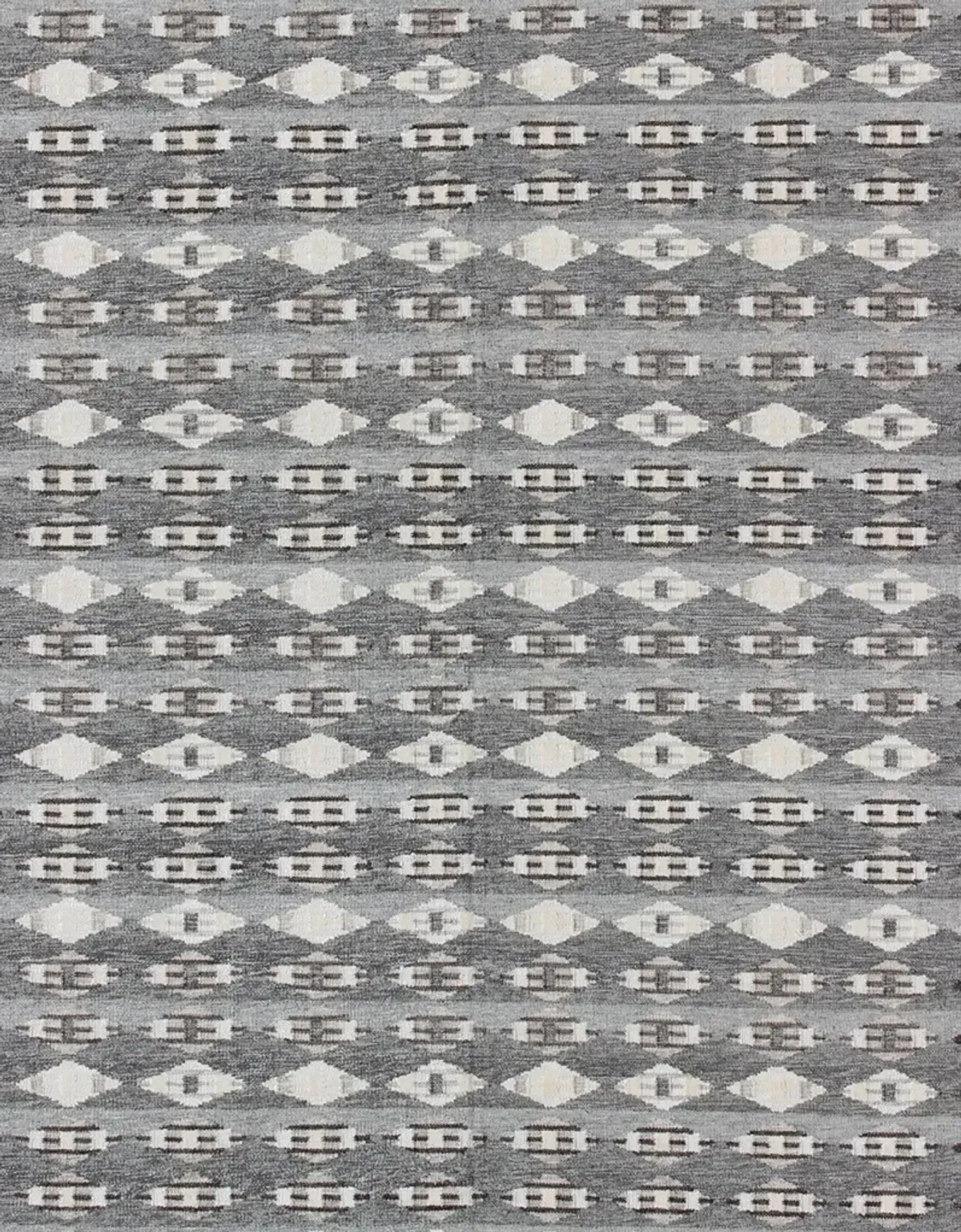 Scandinavian Flat-Weave Rug - 10' x 14' - Keivan Woven Arts - Gray - Gray