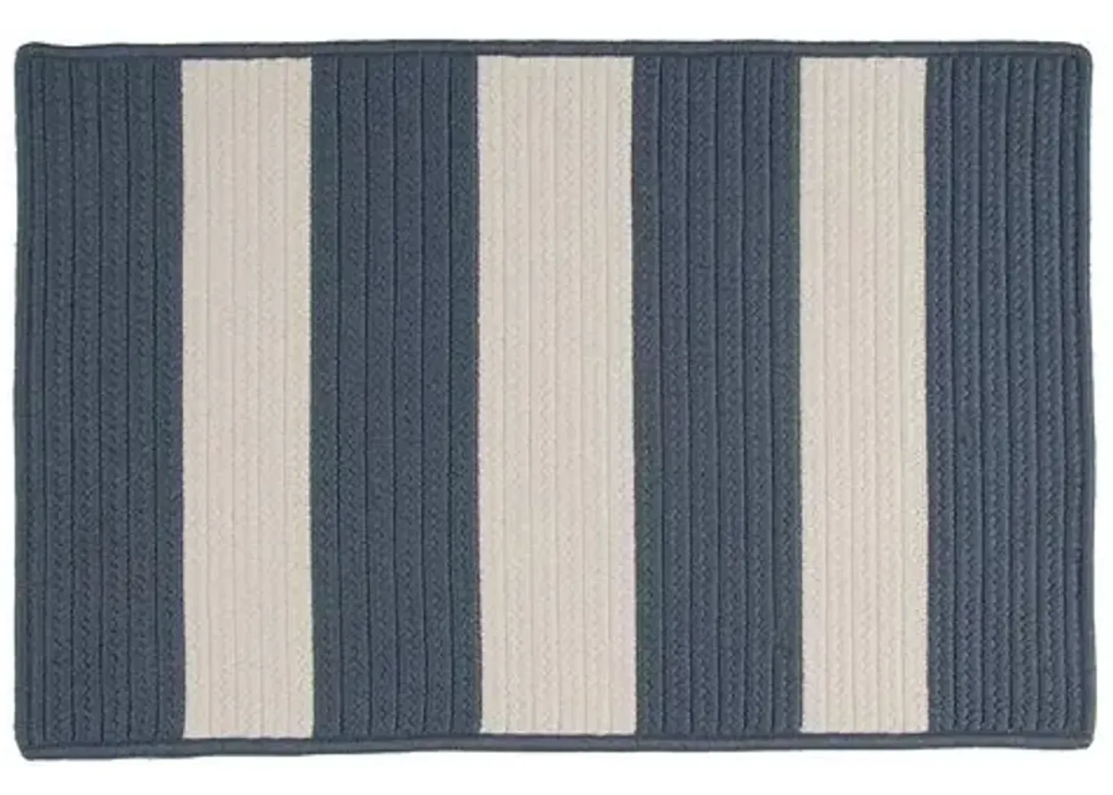 Foster Outdoor Rug - Navy/Ivory - Blue - Blue