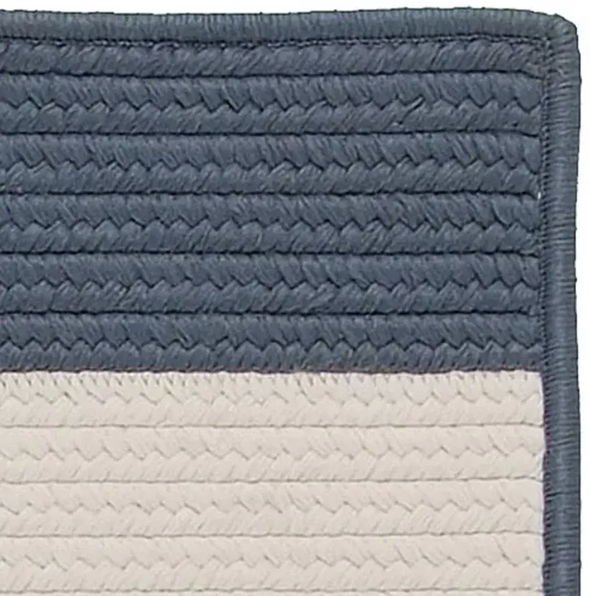 Foster Outdoor Rug - Navy/Ivory - Blue - Blue