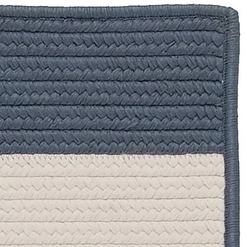 Foster Outdoor Rug - Navy/Ivory - Blue - Blue