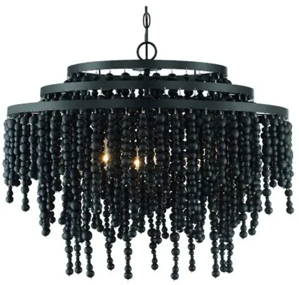 Poppy Chandelier - Matte Black - Crystorama