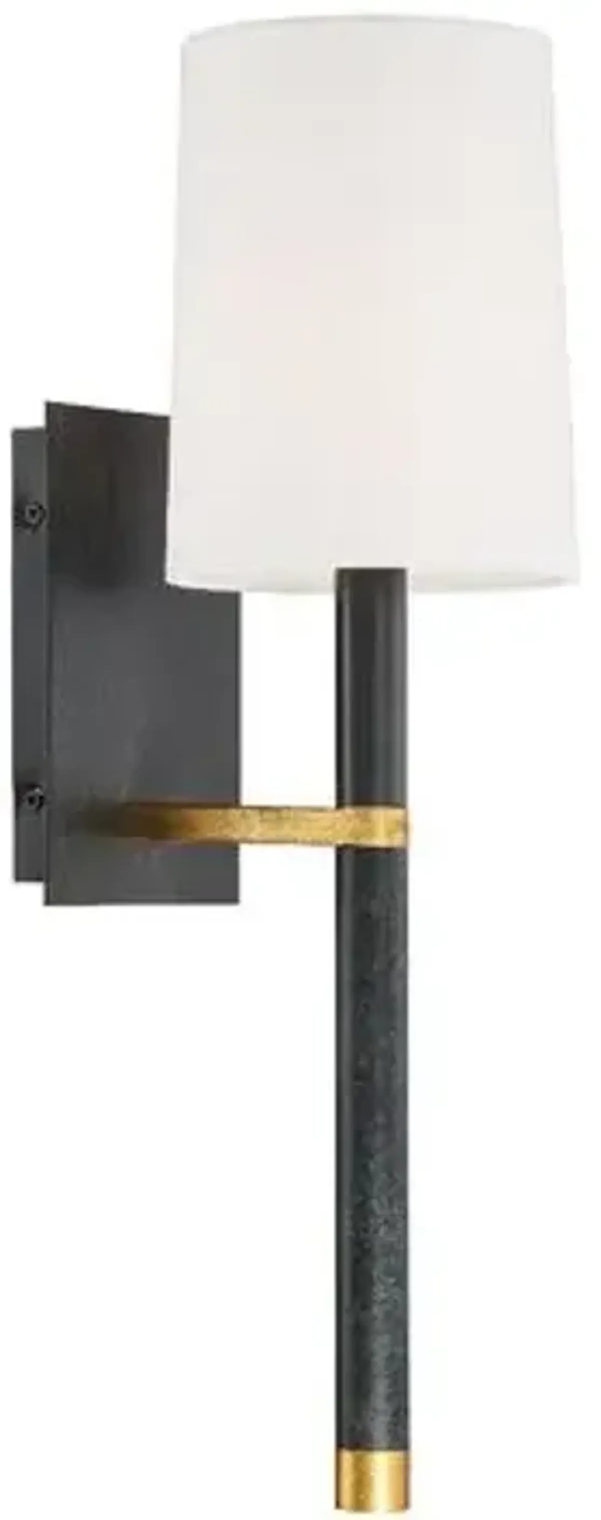 Weston Sconce - Light Black/Antiqued Gold - Crystorama