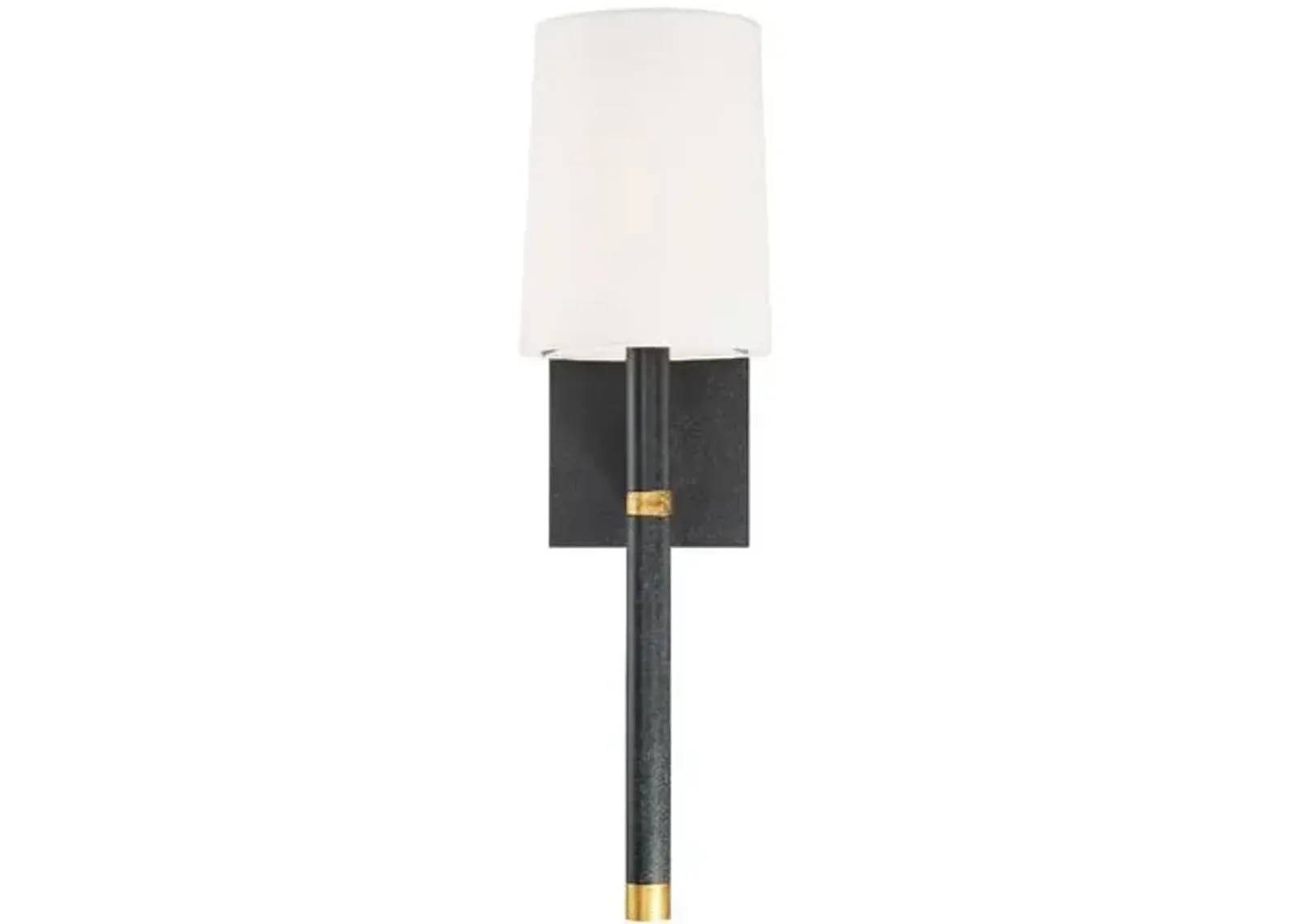 Weston Sconce - Light Black/Antiqued Gold - Crystorama