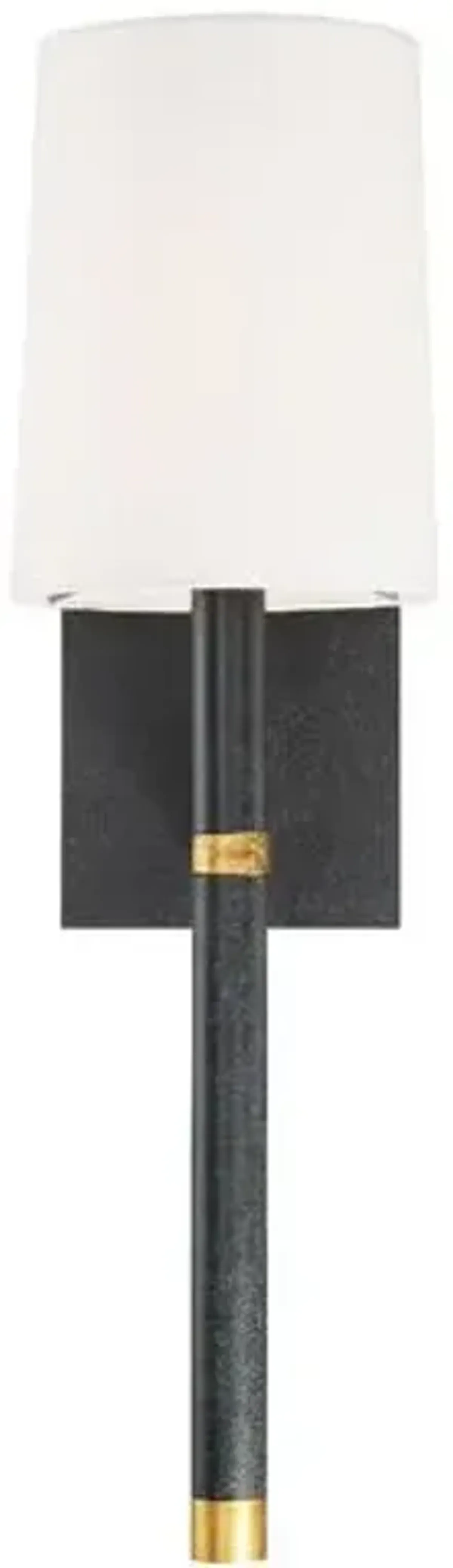 Weston Sconce - Light Black/Antiqued Gold - Crystorama