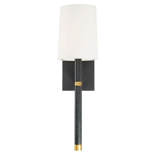 Weston Sconce - Light Black/Antiqued Gold - Crystorama