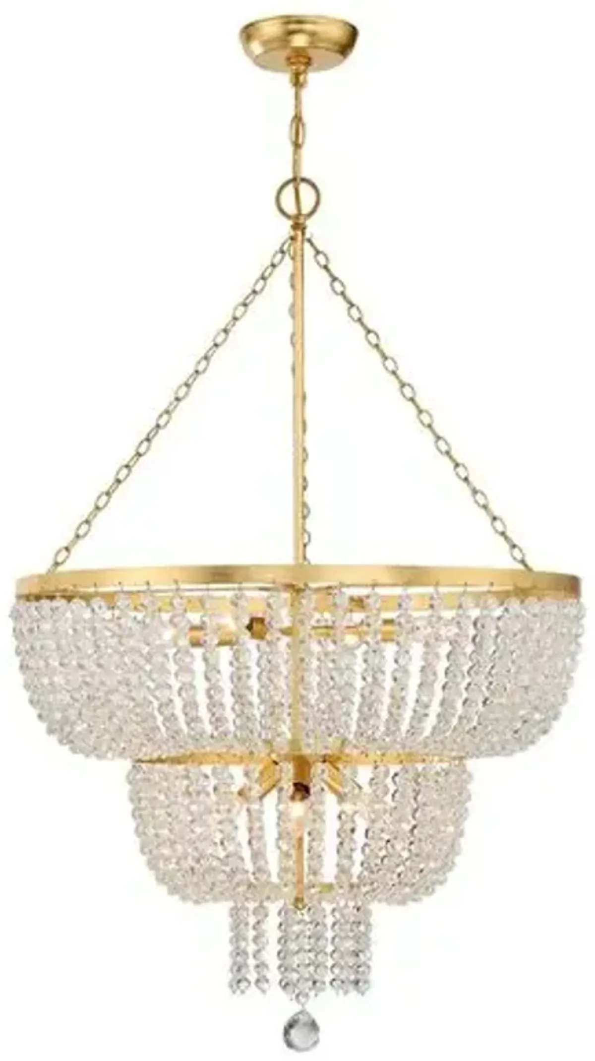 Rylee Urchin Chandelier - Antiqued Gold - Crystorama