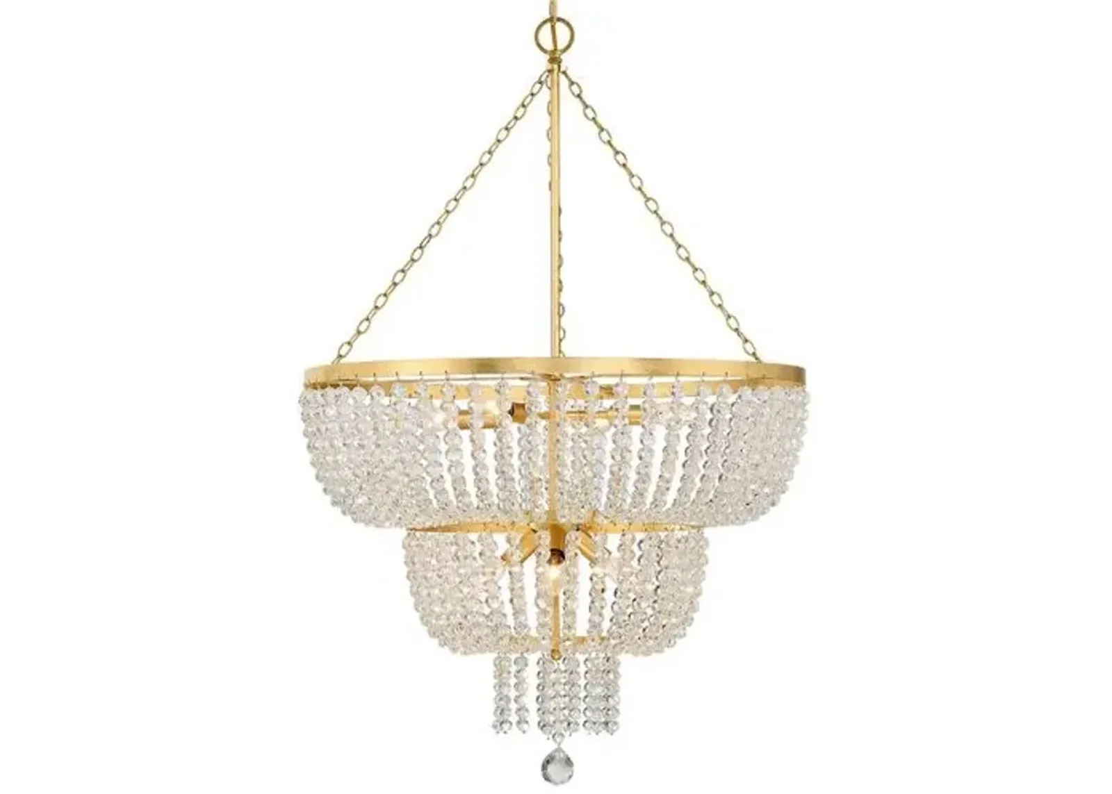 Rylee Urchin Chandelier - Antiqued Gold - Crystorama